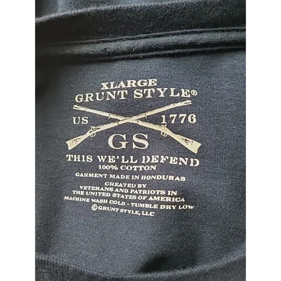 Grunt Style Superman America T‑Shirt L Blue Patriotic Graphic Tee Men’s - Picture 5 of 12